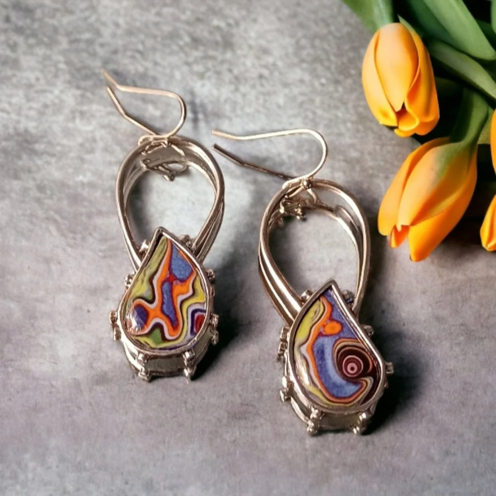 Statement Drop Earrings - Picture 1 of 16